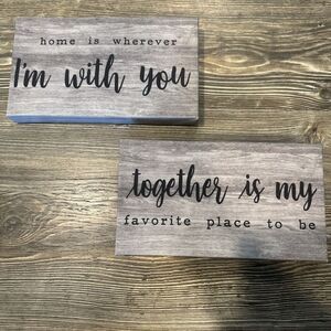 Set Of 2 Home Farmhouse Pictures. Both New. W